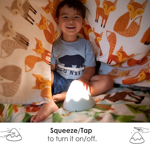 Miniatura 2 de Luz nocturna, DesignNest, lámpara en forma de montaña nevada, control de toque y ajuste de temporizador, silicona suave, regulable, iluminación