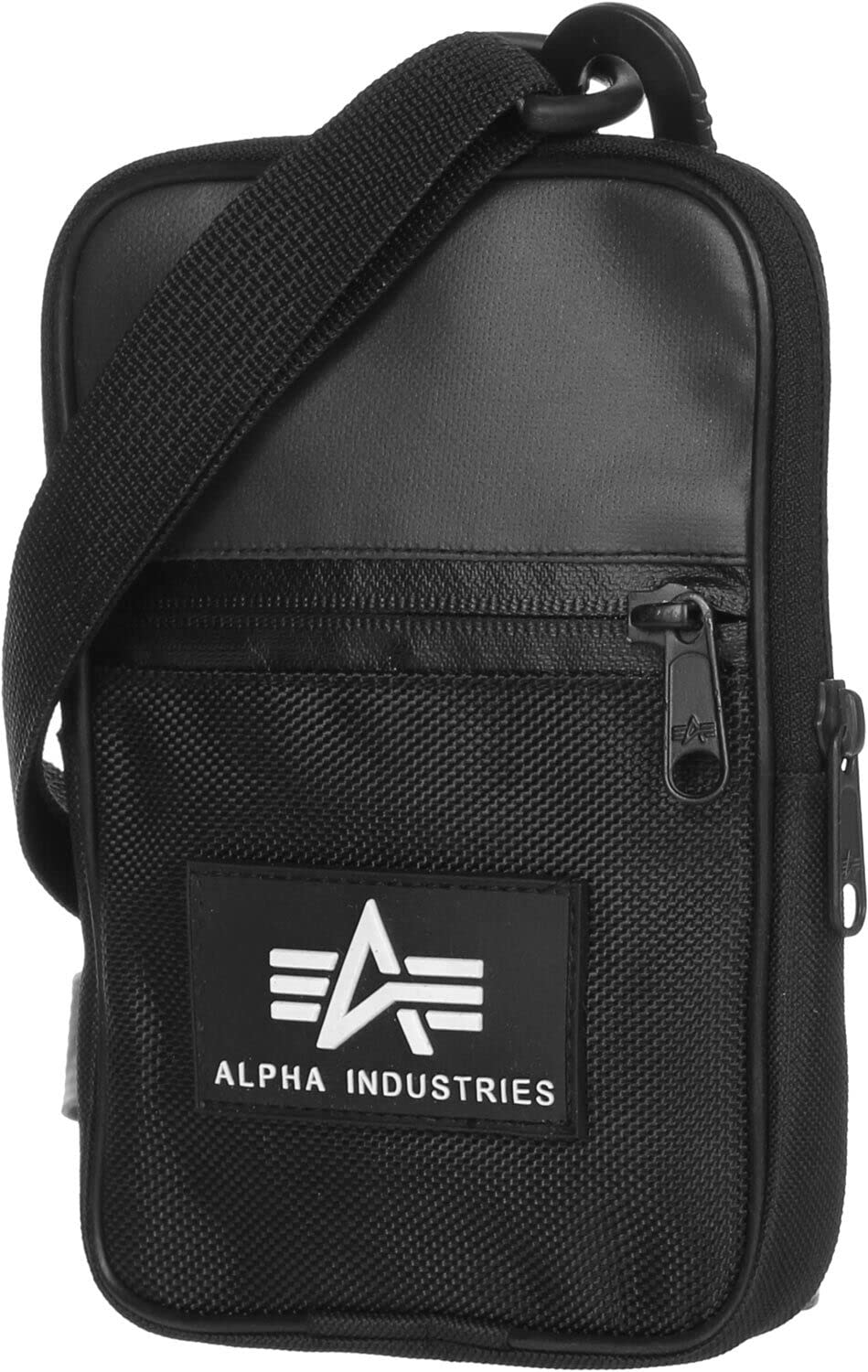 Alpha Industries Unisex's Rubber Print Utility Bag, Black, One Size