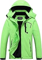Vista 6 de MOERDENG Women's Waterproof Ski Jacket Warm Winter Snow Coat Mountain Windbreaker Hooded Raincoat Jacket