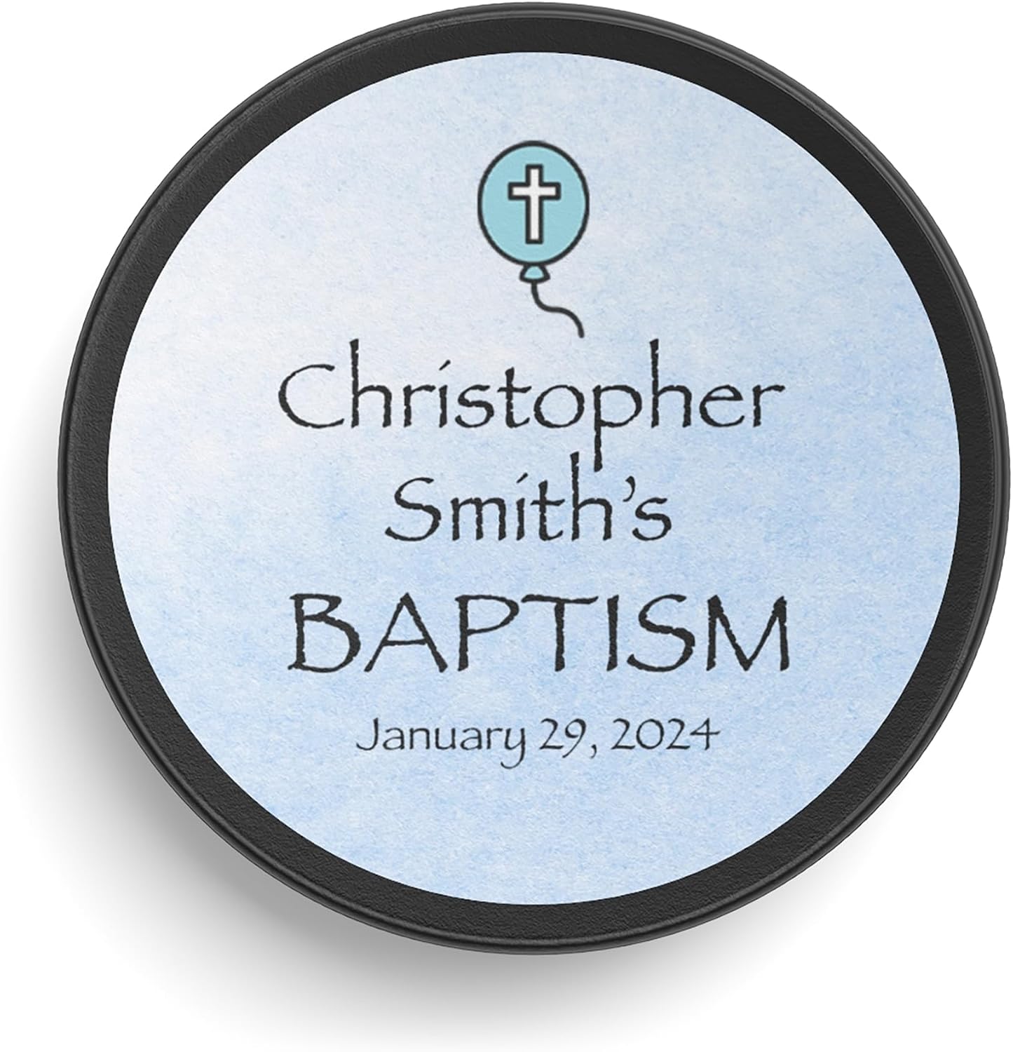 Personalized Hockey Puck for Baptism, Custom Engraved with Child Name and Date, Commemorative Gift, Baptism Gifts for Boys Girls