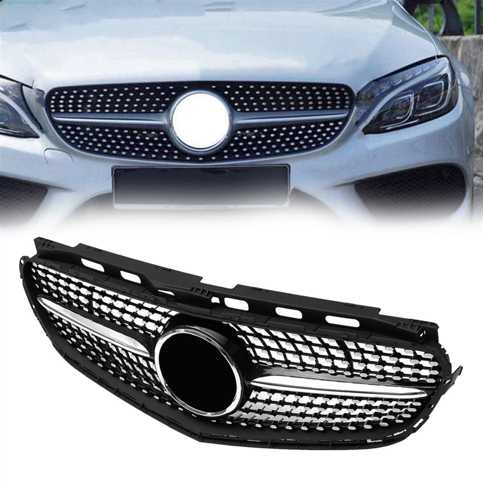 Grille de Course W212 E250 E350 E550 Pare-Chocs Avant Accessoire Auto