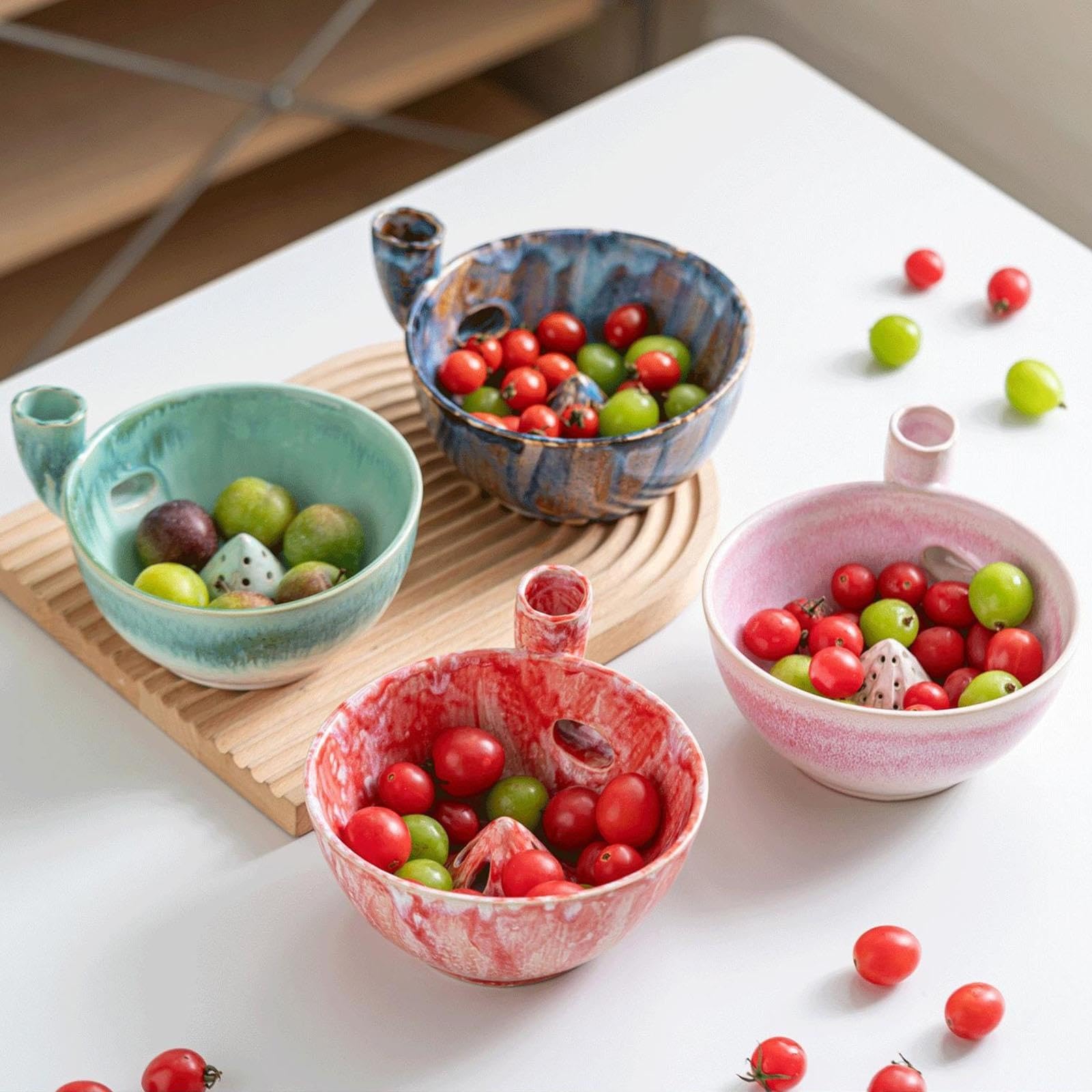 Lava Frutta Vortice In Ceramica Con Risciacquo Automatico, Lavafruit