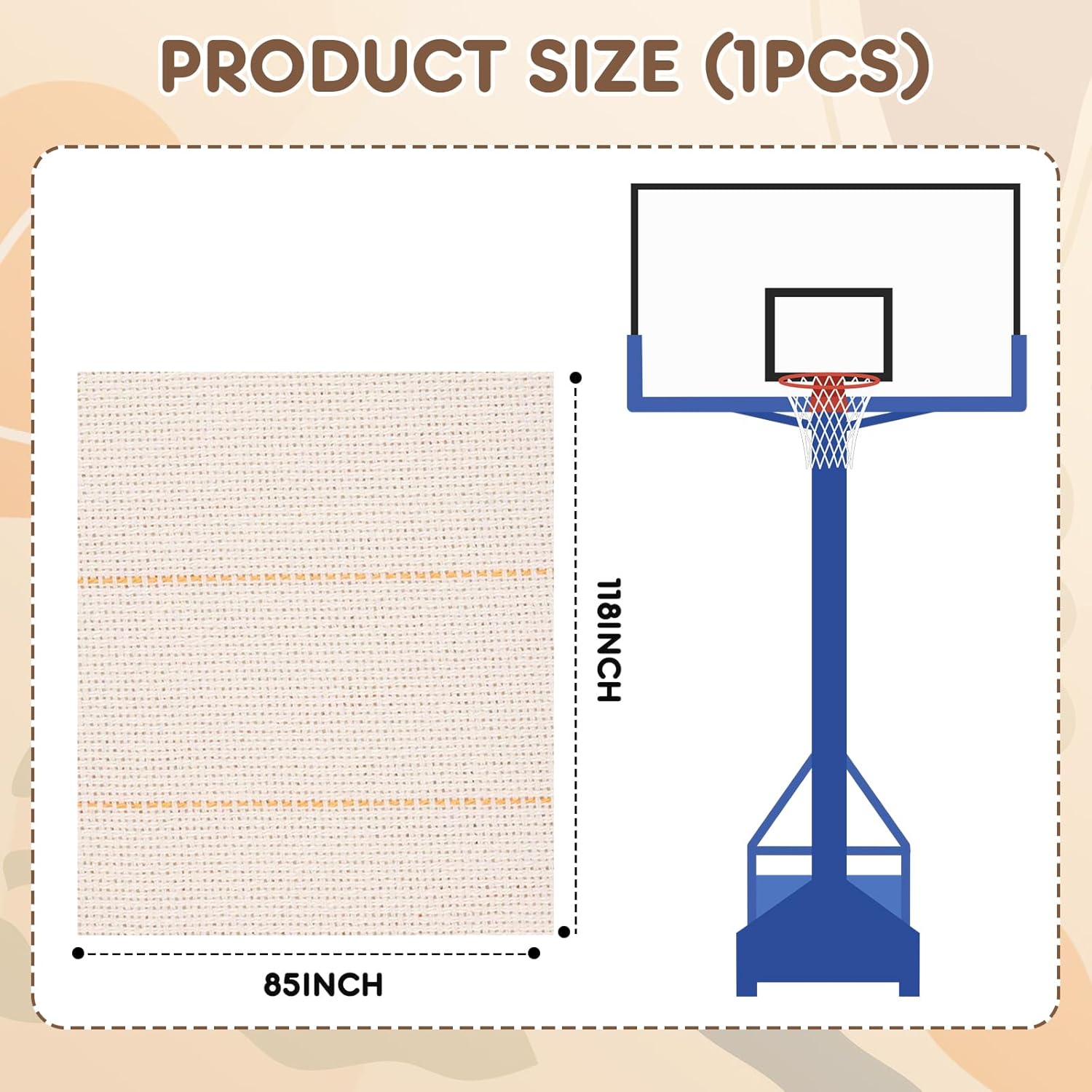 118"x85"Inch Large Premium Tufting Cloth with Marked Lines, Monks Cloth for Tufting Gun Rug Tufting, Rug Tufting Supplies Punch Needle Fabric for Art Hand Making DIY Craft Decoration