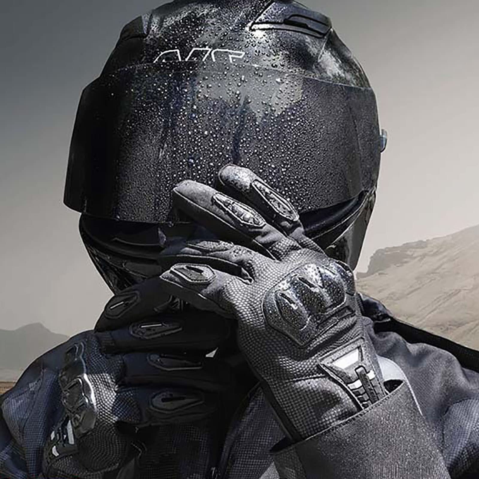 Course sur Route Gants de Doublure en Velours Gants de Moto Gantelet Anti-Chute Coupe-Vent pour l'escalade Ski de Motoneige