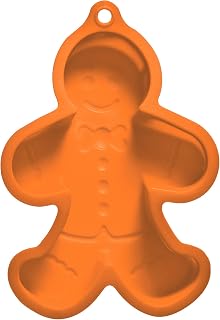 Premier Housewares Silicone Mould Cake Cases for Baking Gingerbread Man Cutter Tool Cake Cases Silicone Moulds H x W x D: 5 x 20 x 25 cm