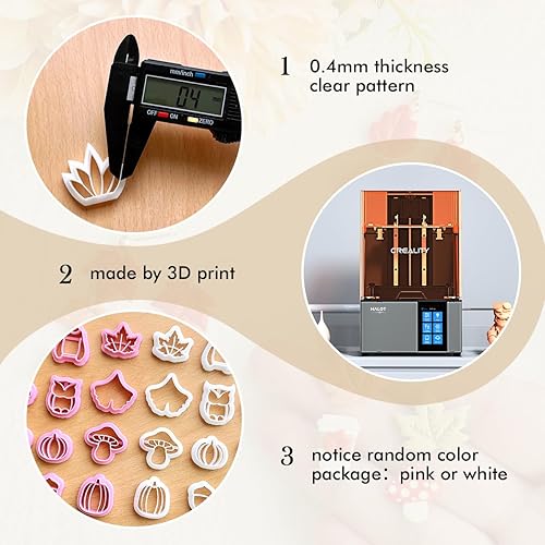 Miniatura 8 de Keoker Cortadores de arcilla polimérica de otoño, cortadores de arcilla de calabaza para hacer aretes, 19 formas de arcilla de otoño (todos)