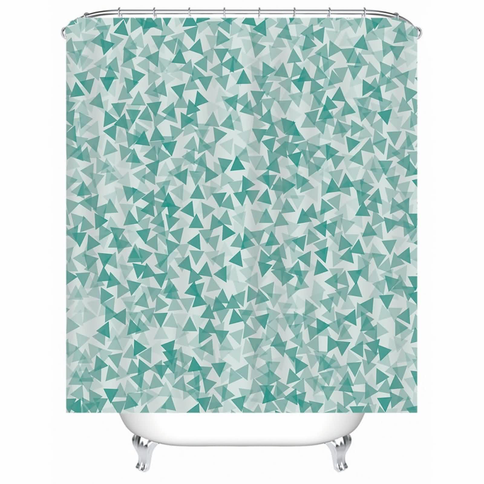 Rideau de douche pour baignoire vert idéal pour créer une ambiance spa scandinave