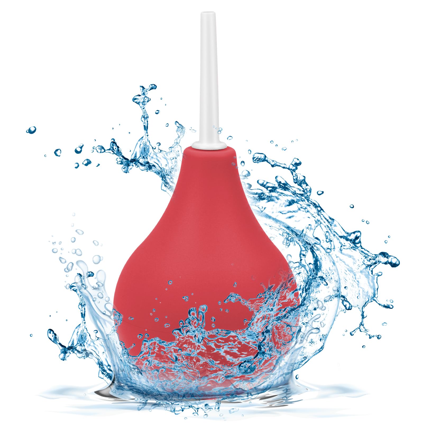Clistere Pera Silicone per Uomini Donne, 224ML Kit Clistere a Bulbo, Doccia Anale Sicuro Comodo, Riutilizzabile Peretta Rettale Adulti per Pulizia Anale Morbida e Vaginale