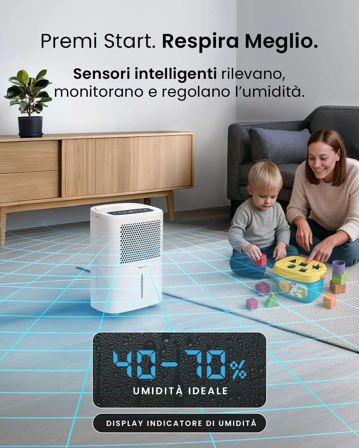 Risparmio energetico 7c/h con spegnimento automatico intelligente