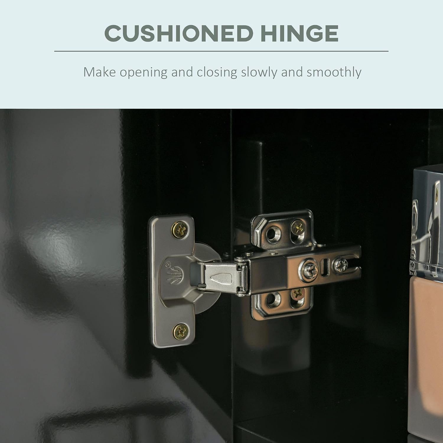 Bathroom Mirror Cabinet with Storage and LED Lighting