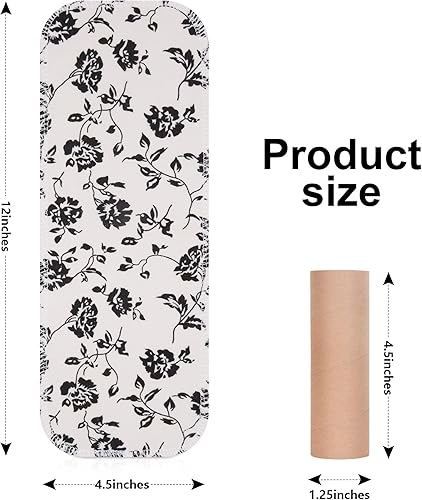 Miniatura 7 de Omrhvi 20 piezas de papel higiénico reutilizable, toallas de bidé de 2 capas súper absorbentes, suaves, lavables, 100% franela de algodón y