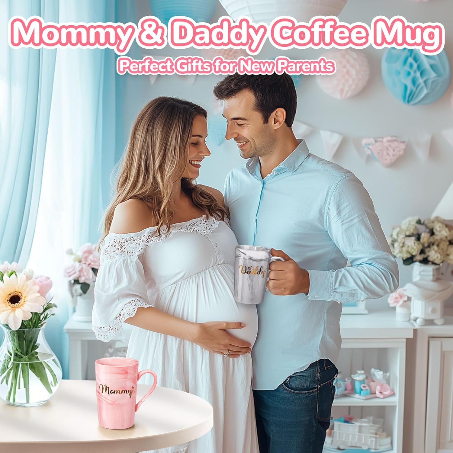 Guiseapue New Mom Gifts: Gender Reveal Gifts for Parents to Be, Baby Shower Gift for Moms to Be, Pregnancy Present for First Time Mama, Expecting Parents Basket Set for Mommy Daddy Toddler - Image 4
