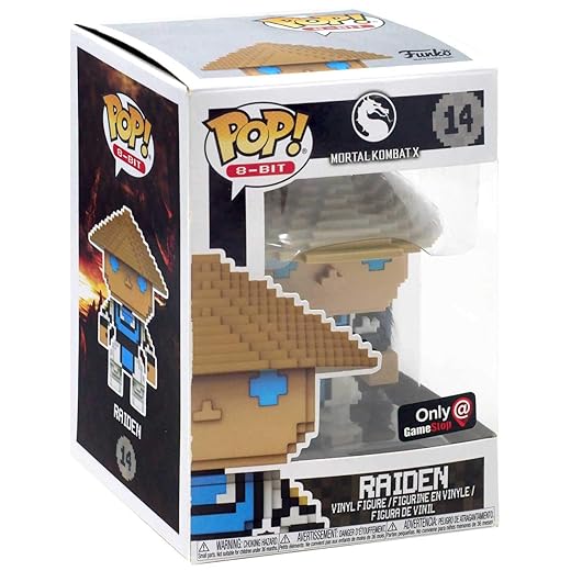 Funko Raiden - Mortal Kombat X 8-Bit Pop! Vinyl Figure #14 Gamestop Exclusive