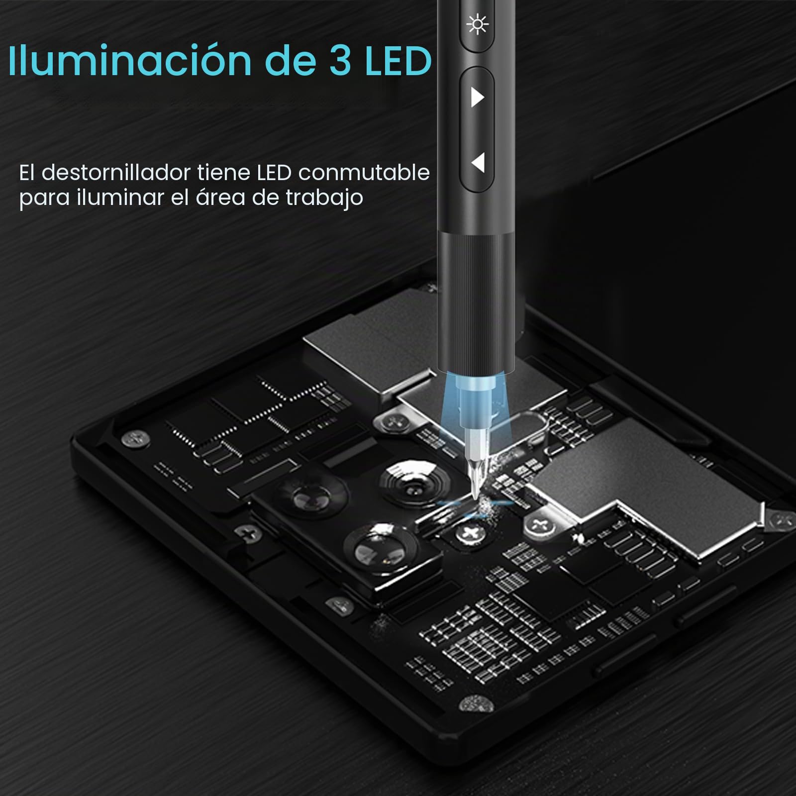 Kits de destornilladores eléctricos 66 en 1, mini juegos de destornilladores, destornillador de precisión recargable con 56 puntas, limpiador de auriculares, herramientas de reparación de