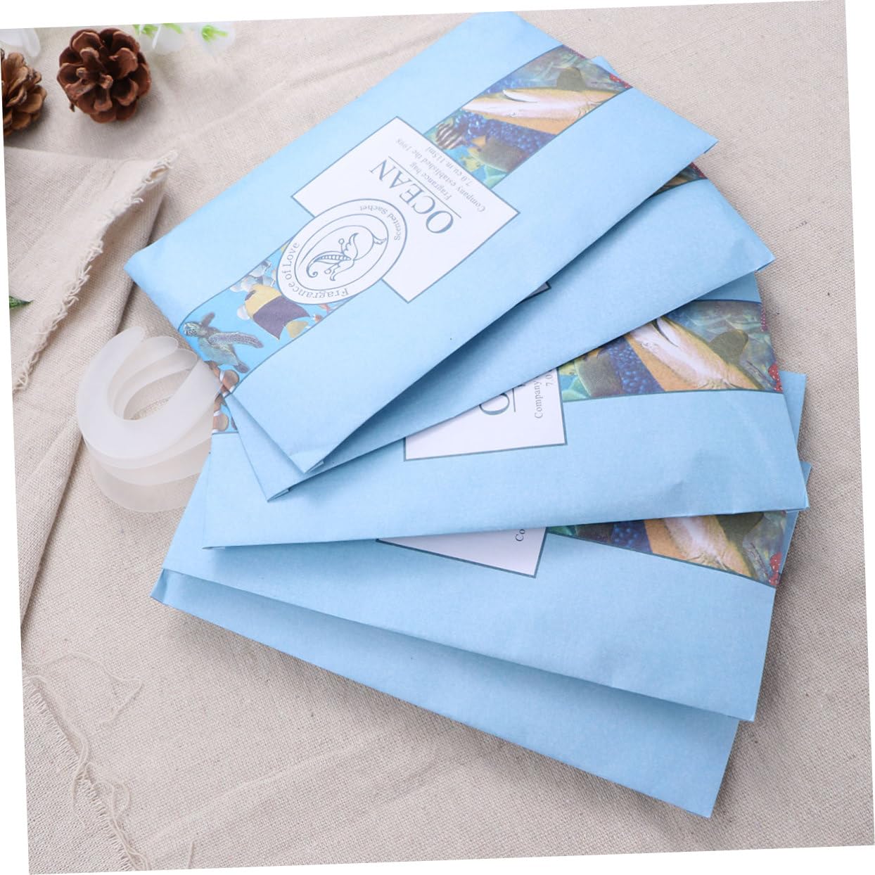 Solid Air Freshener Reusable Ceramic Scent Diffuser For Drawers \u0026 Closets -  Fresh Rose Scent | Wardrobe Freshener Reusable Drawer Scent Sachet, image size:1244x1244