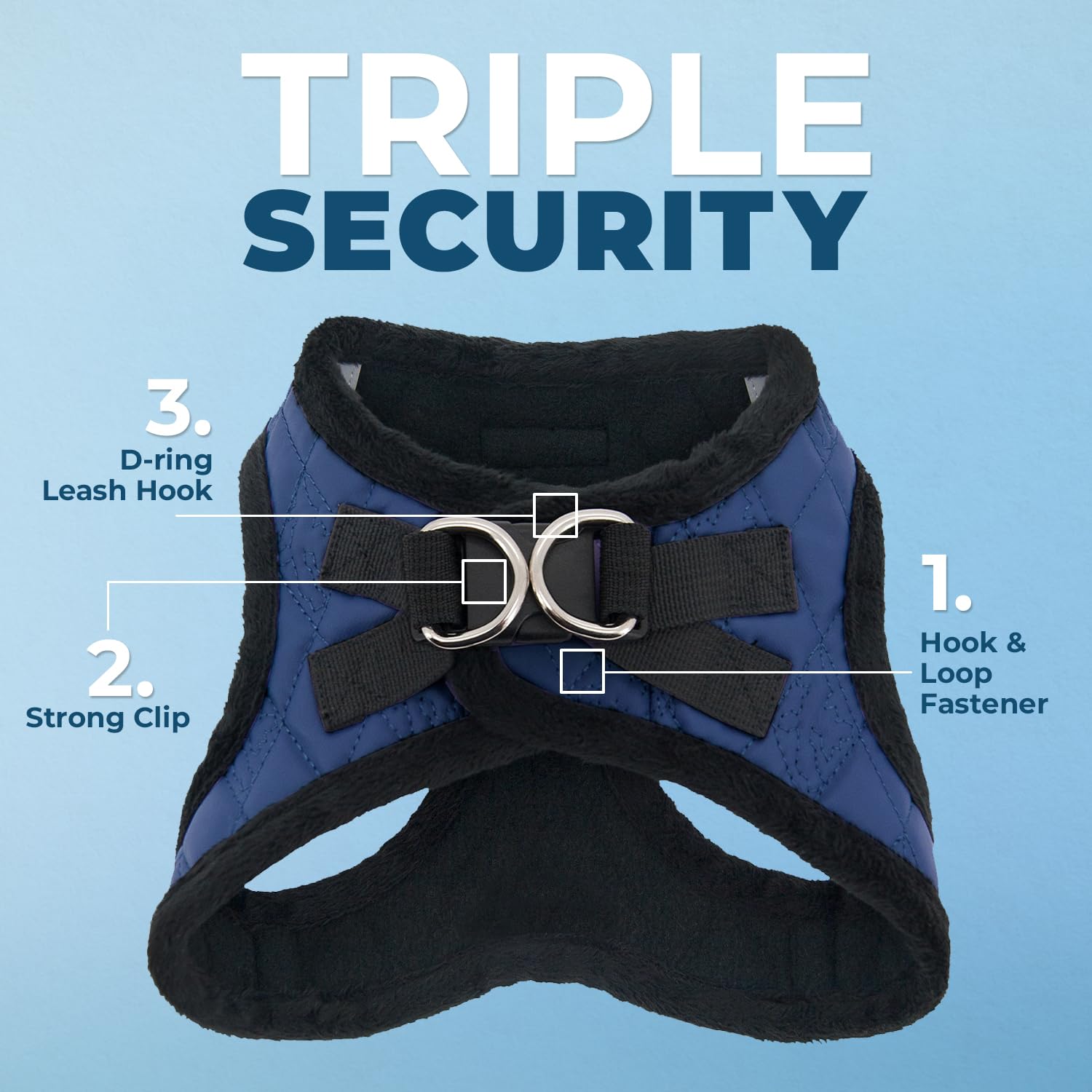 Voyager Step-In Plush Dog Harness, Soft Plush, Step In Vest Harness for Small and Medium Dogs by Best Pet Supplies - Image 2