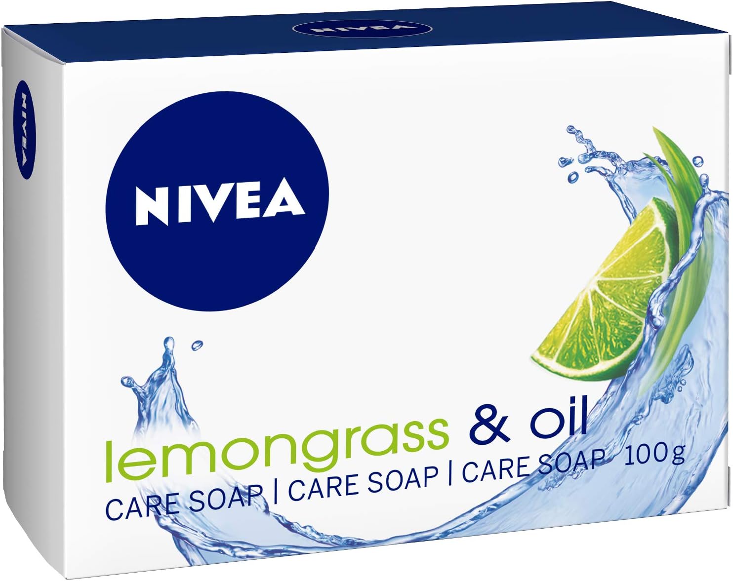 NIVEA Soap Bar Hand Wash, Lemongrass & Oil Jojoba Oil Lemongrass Scent, 100g