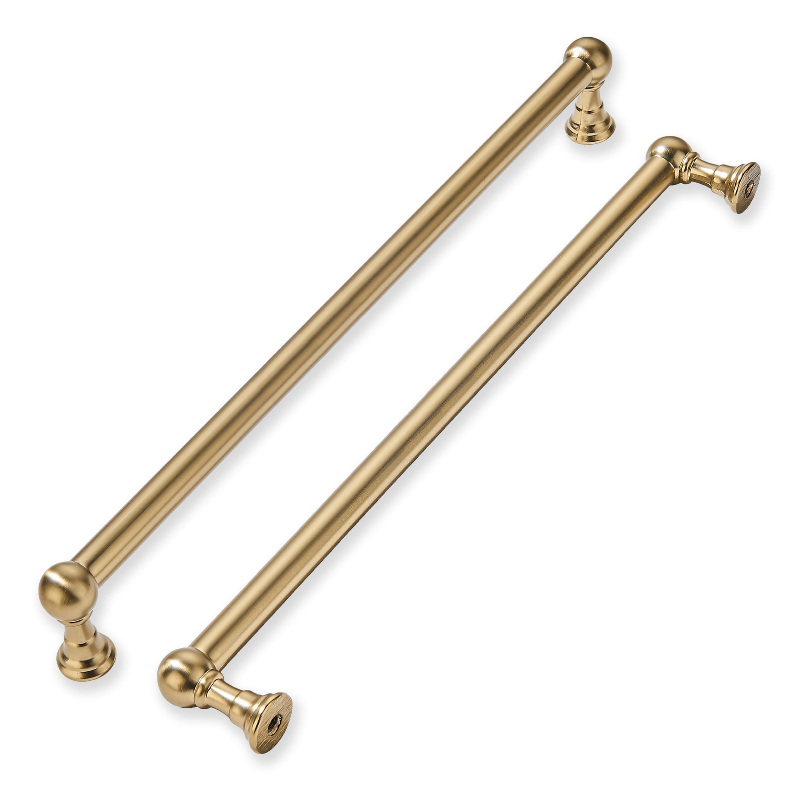 khtumeware 1 Pack Appliance Handle Pull 18 Inch Hole Center Champagne Bronze Cabinet Pulls Heavy Duty Solid Satin Brass Cabinet Handles for cabinets Dressers Kitchens Handles Bathroom cabinets — image 1