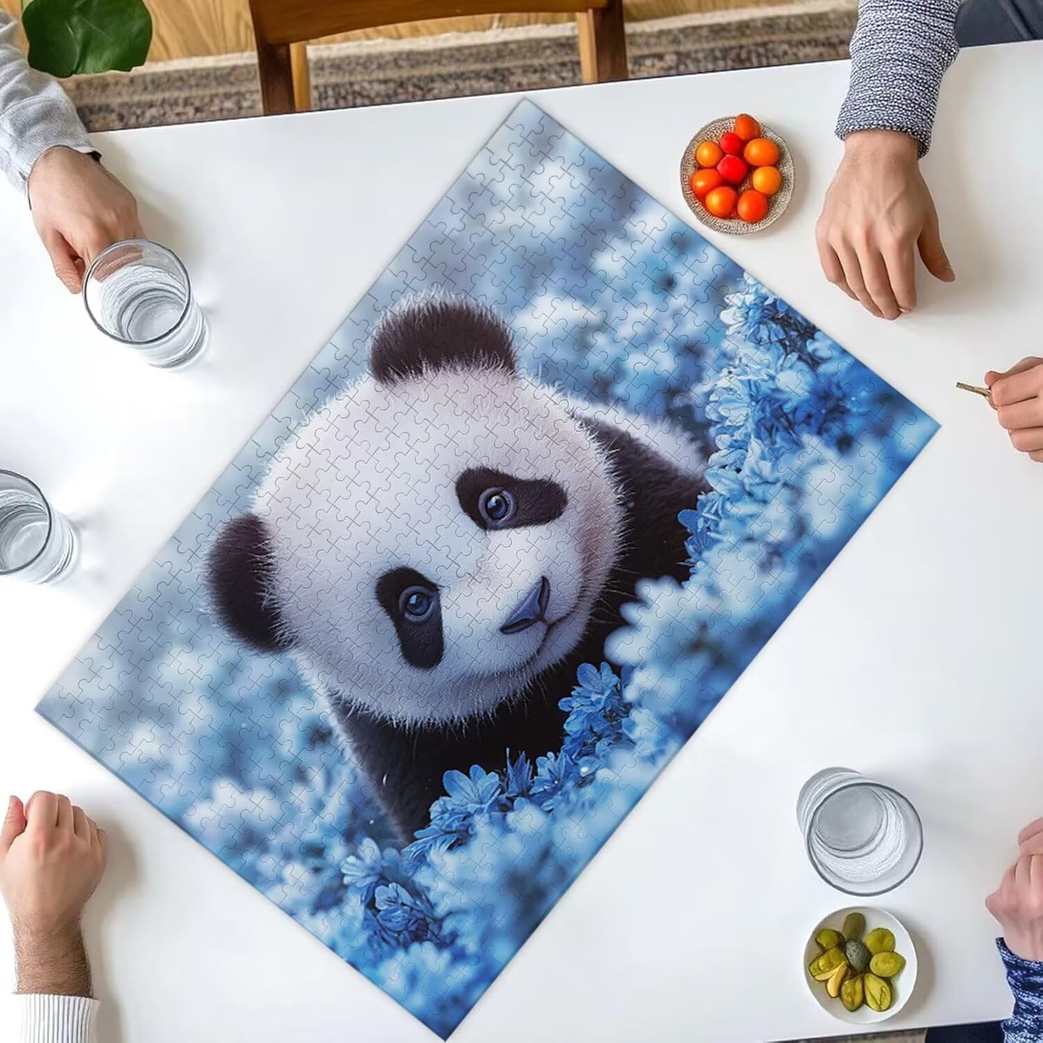 1500 Pezzi di Puzzle, Panda1500 Pezzi di Puzzle per Adulti, Regalo di Anniversario, Regalo di Natale, Decorazione Della Casa, Prevenzione Della Degenerazione Cerebrale Negli Anziani v-915