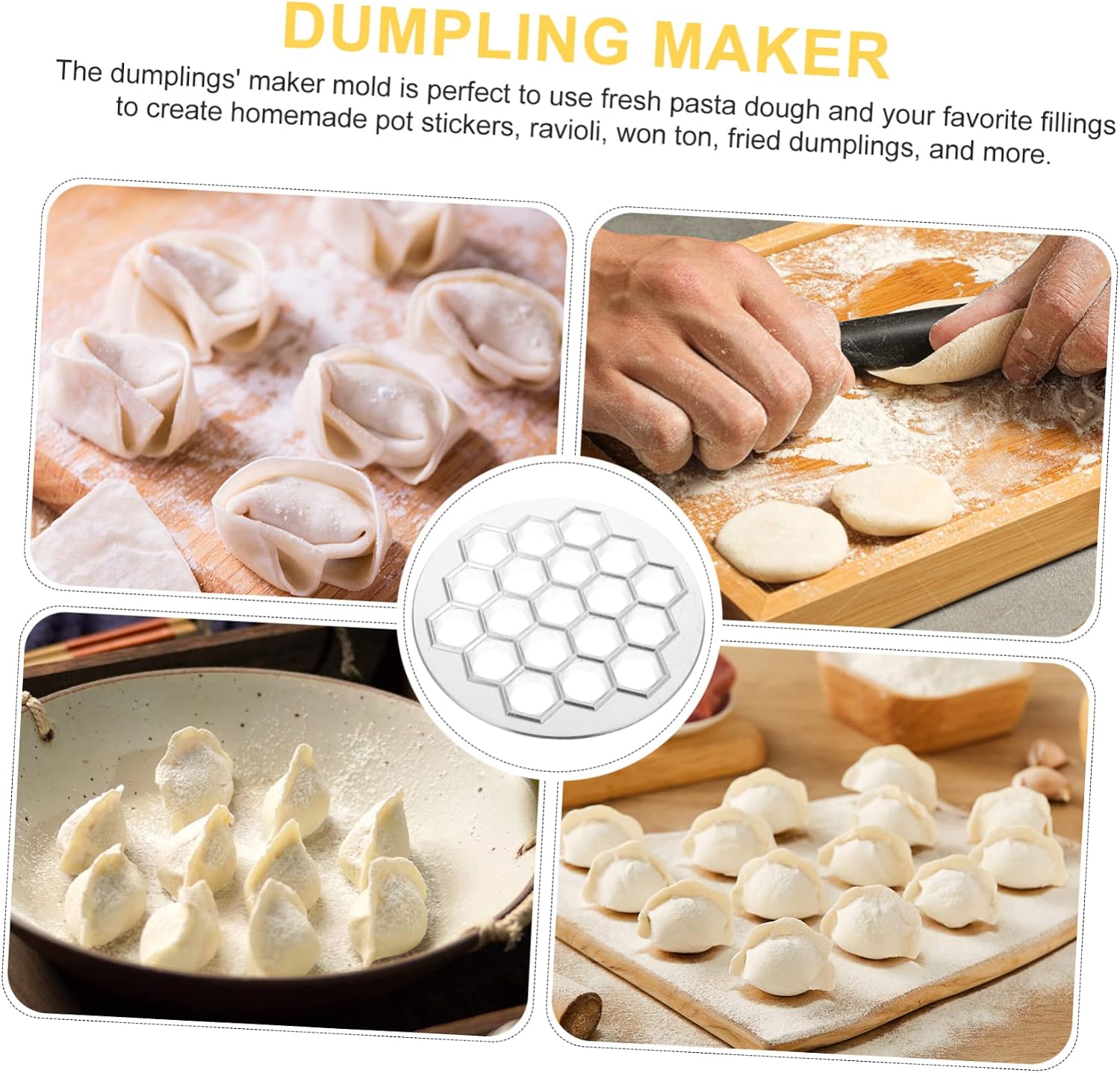 Russian Ravioli Maker Silver Dumpling Maker Press Dumpling Mold Easy to Use