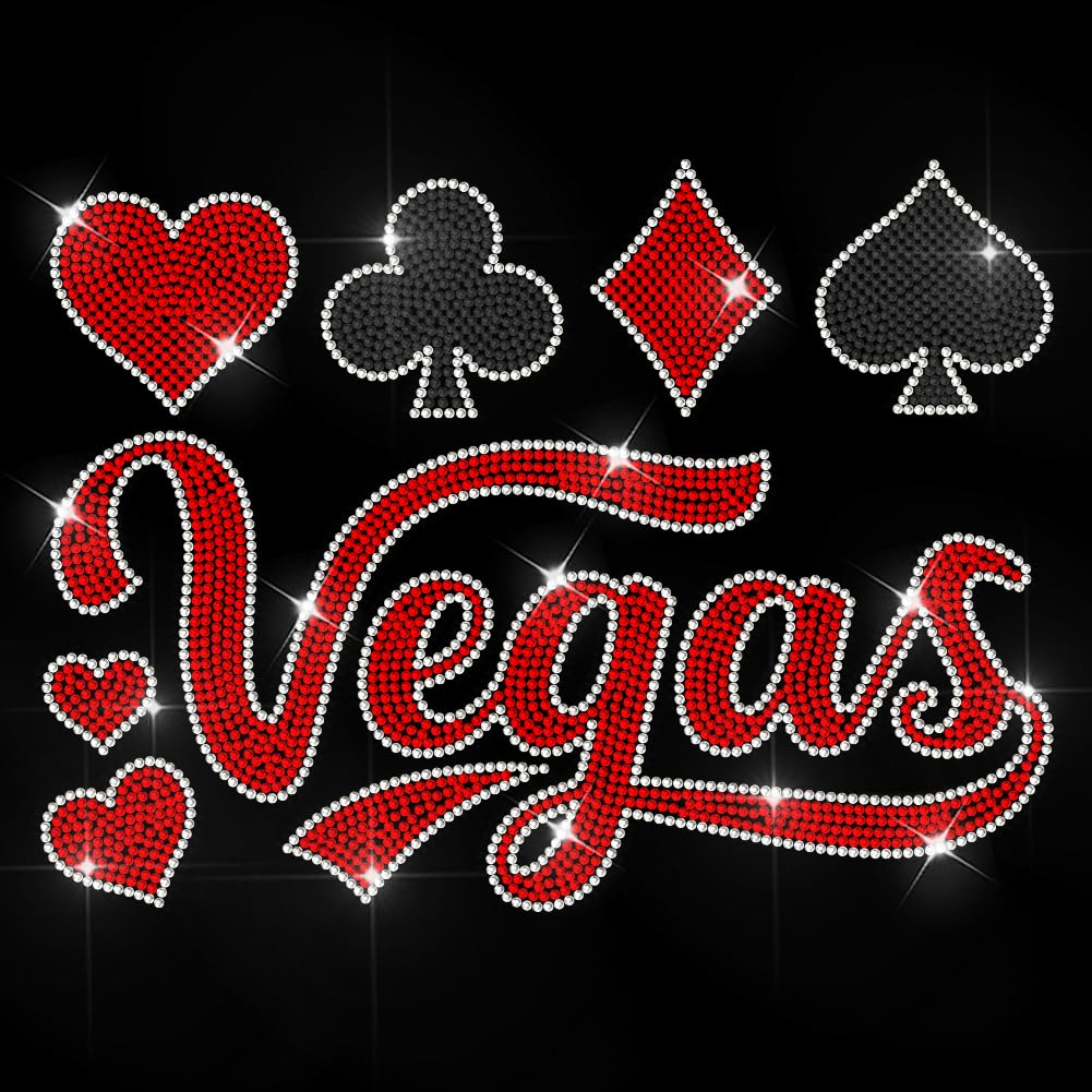 Transfert thermique strass Hotfix Vegas à coller au fer sur veste et jeans