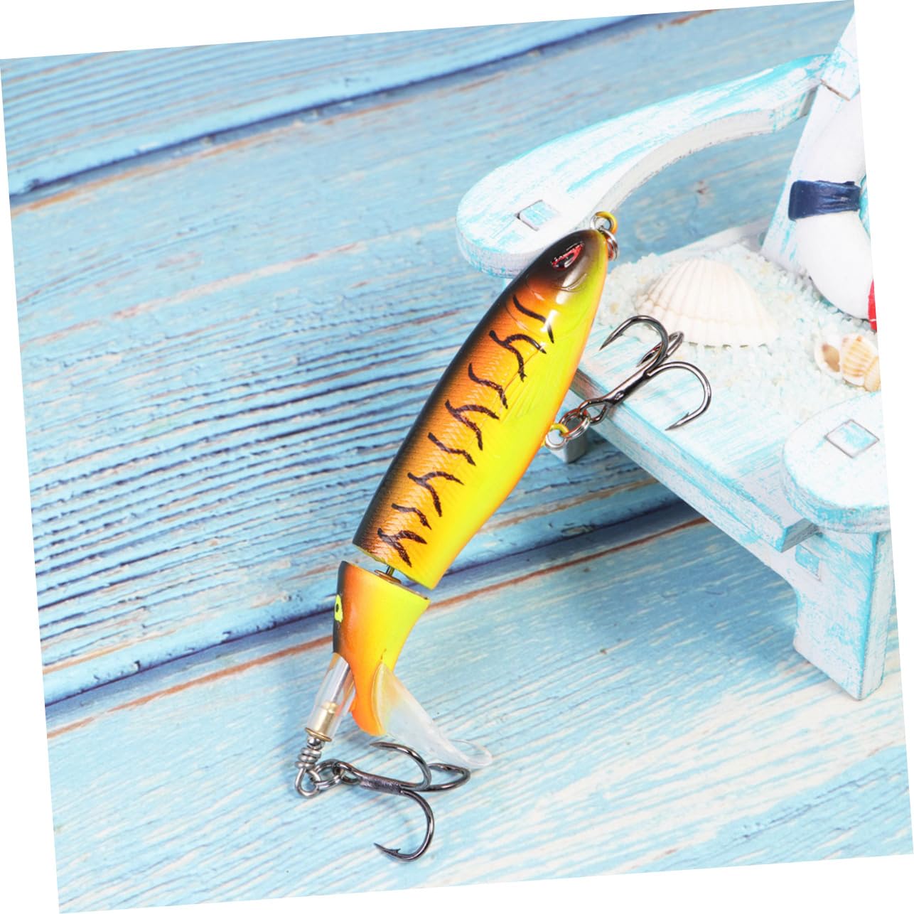 BESPORTBLE Esche da Pesca con da 6 Pezzi Esche da Pesca con Occhi 3D Esche Bioniche Realistiche