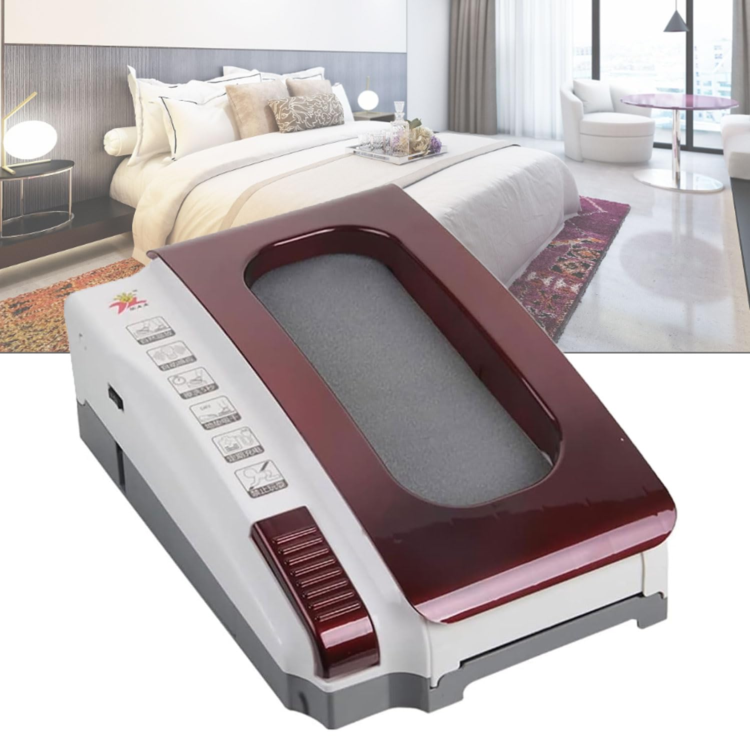 Pulidora de zapatos autolimpiante, máquina automática de limpieza de suela de inducción, purificación de agua 5S, doble potencia, para entrada de oficina en casa