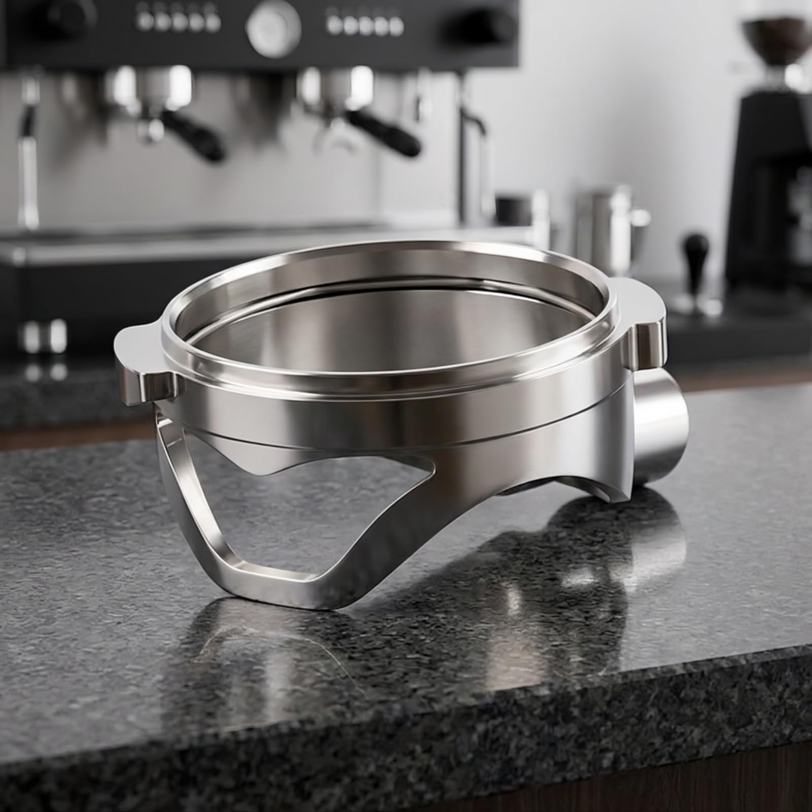 predolo Portafiltro Nudo da 58 Mm Resistente | In Acciaio Inox 304, Professionale, Portafiltro aperto da 58 Mm, per Caffetteria, Casa, caffettieri, Per