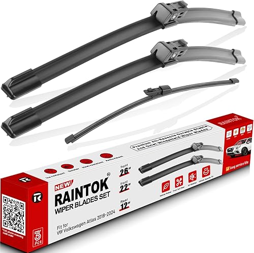 Limpiaparabrisas de silicona de repuesto para VW Volkswagen Atlas 2018 2019 2020 2021 2022 2023 2024 calidad original de fábrica para mi automóvil,