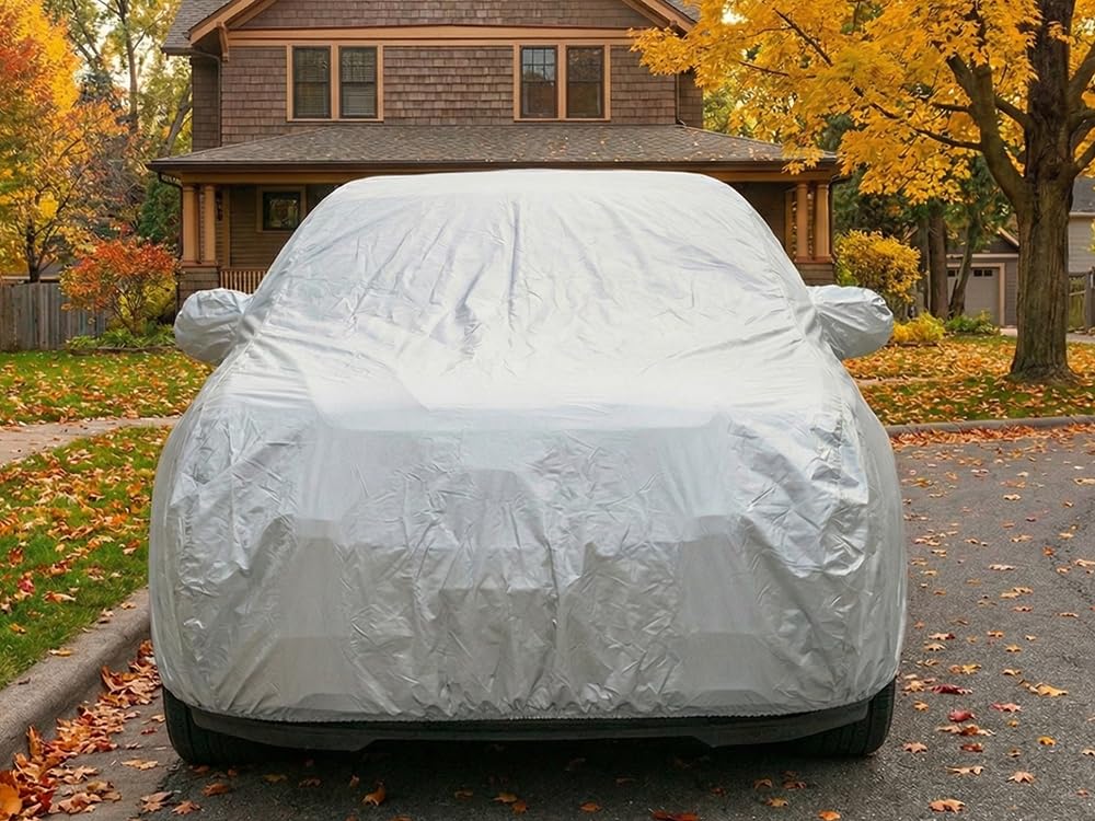 Crevelle Custom Fits 2011-2022 Ford Explorer SUV Car Cover Silver Metallic Covers — view 5