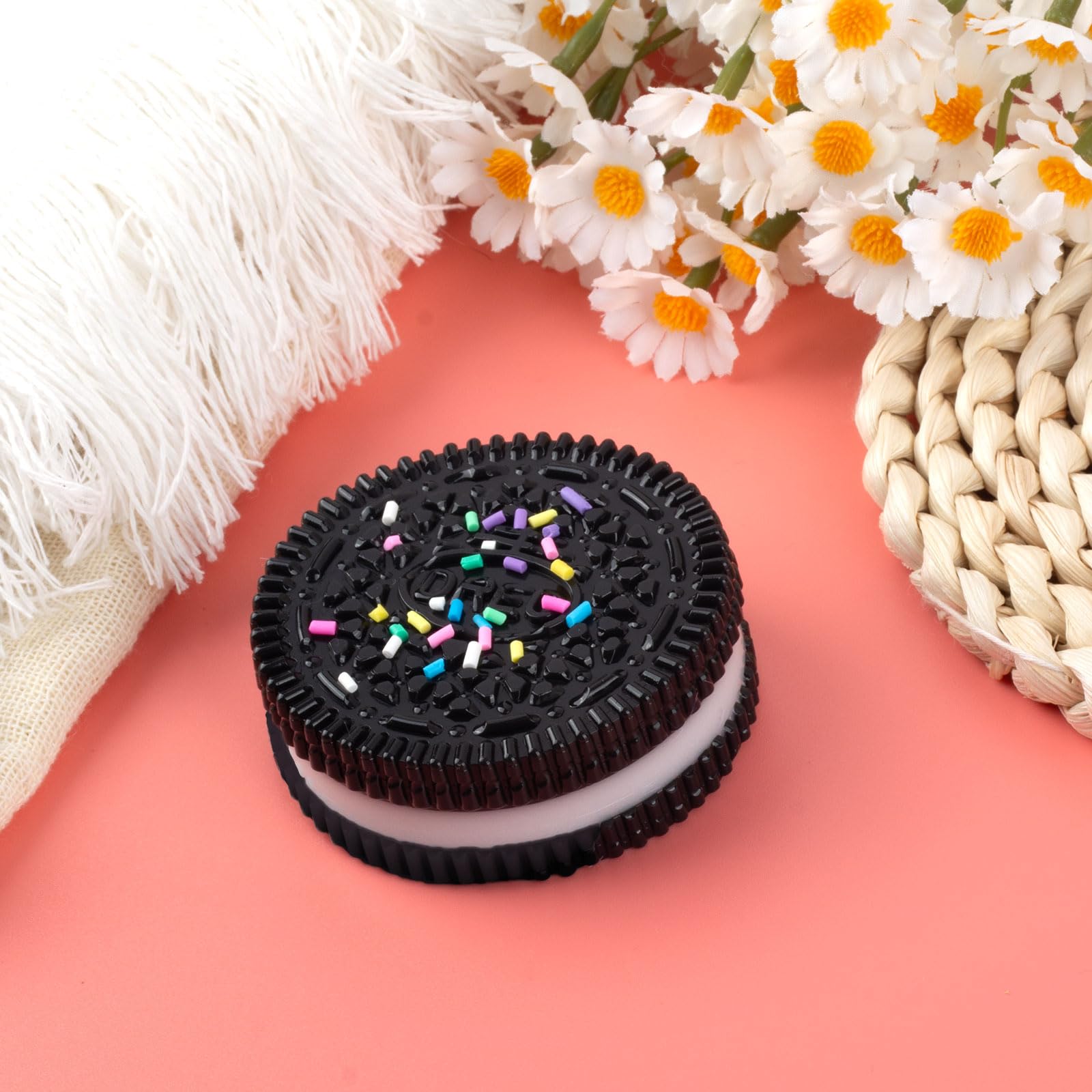 GWAWG 2PCS Taba Squishy, Biscuit Stress Relief Toy, Fufu Squishy, Cookie Squeeze Toys - Image 3