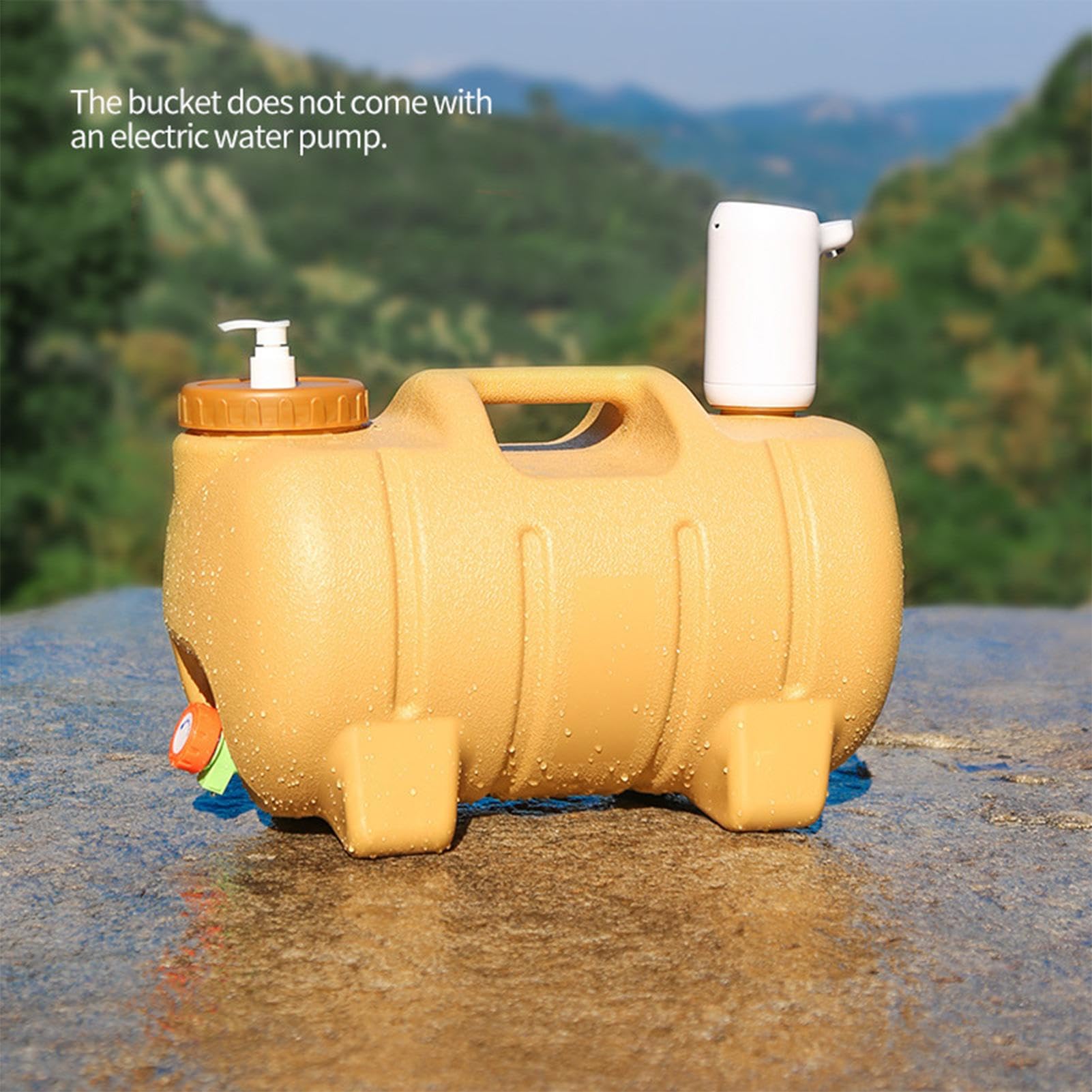 Wassertank für Camping | Tragbarer Wasserbehälter 20 l mit Wasserhahn, Trinktransporter, wiederverwendbar, in Schweineform, für Familien, Freunde und Sportler
