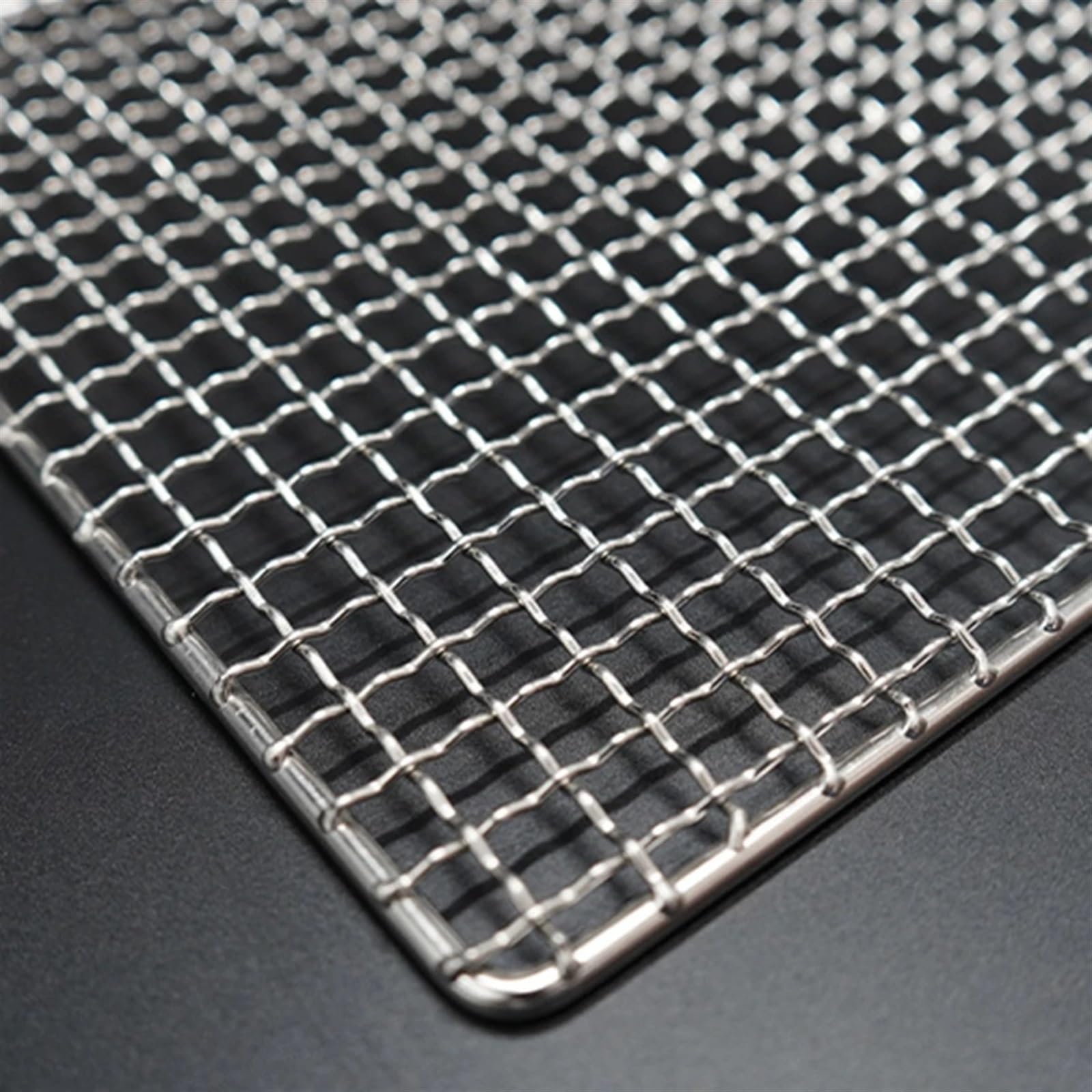 Alfombrillas reutilizables para parrilla de barbacoa, malla de acero inoxidable 304 para asar y hornear y cocinar, accesorio de rejilla antiadherente, perfecto para pescado y barbacoa, 30 x 25 cm