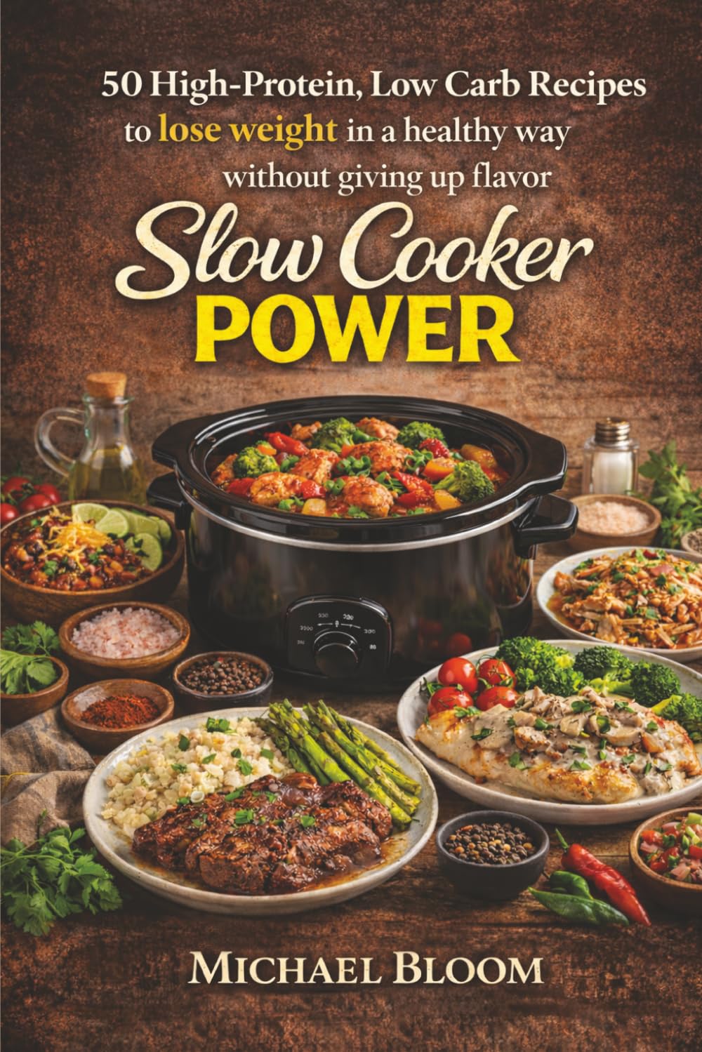 Slow Cooker Power: 50 High-Protein, Low Carb Recipes to lose weight in a healthy way without giving up flavor