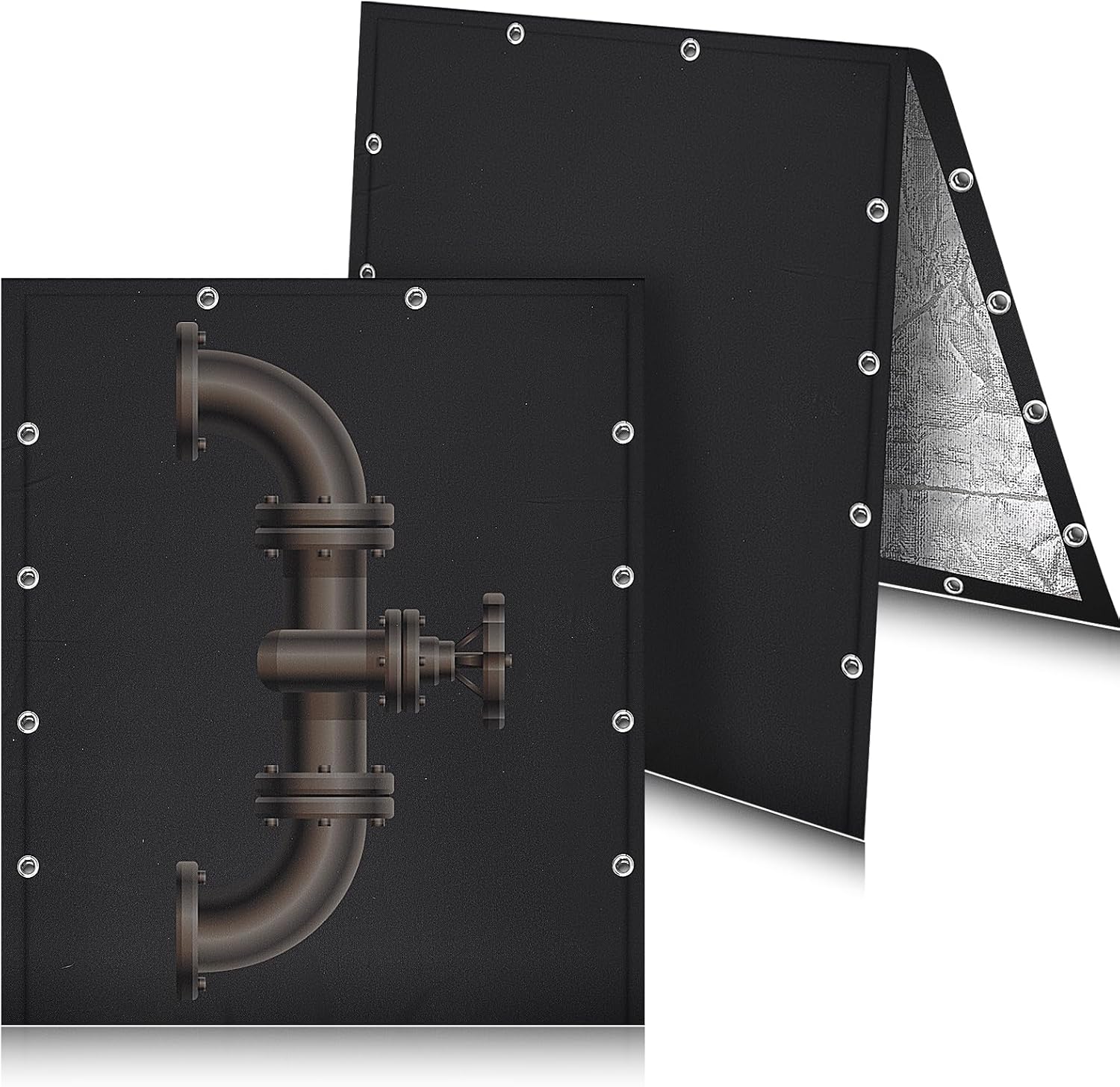 2 Pcs Backflow Preventer Insulation Cover Outdoor Pipe Covers Winter Freeze Insulation Cover