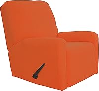 Vista 129 de Easy-Going - Funda elástica para sofá reclinable, 4 piezas, protector de muebles, sofá suave con parte inferior elástica, tela jacquard con Negro