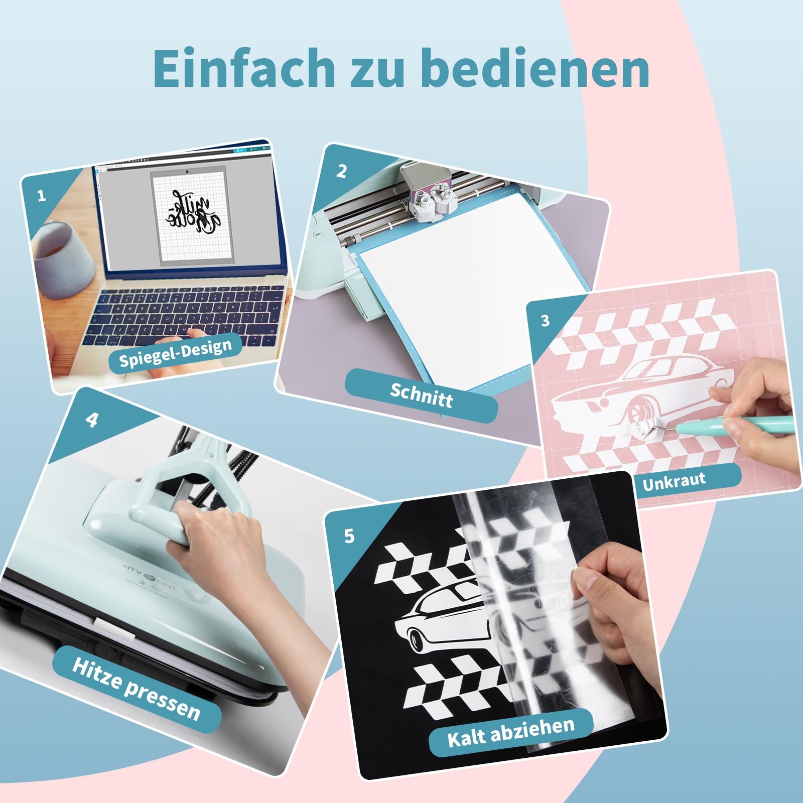 HTVRONT Plotter Film Textile - 26 Pack Flex Film 30,48 cm x 25,4 cm per magliette e tessuti (20 Colours Regular and Glitter