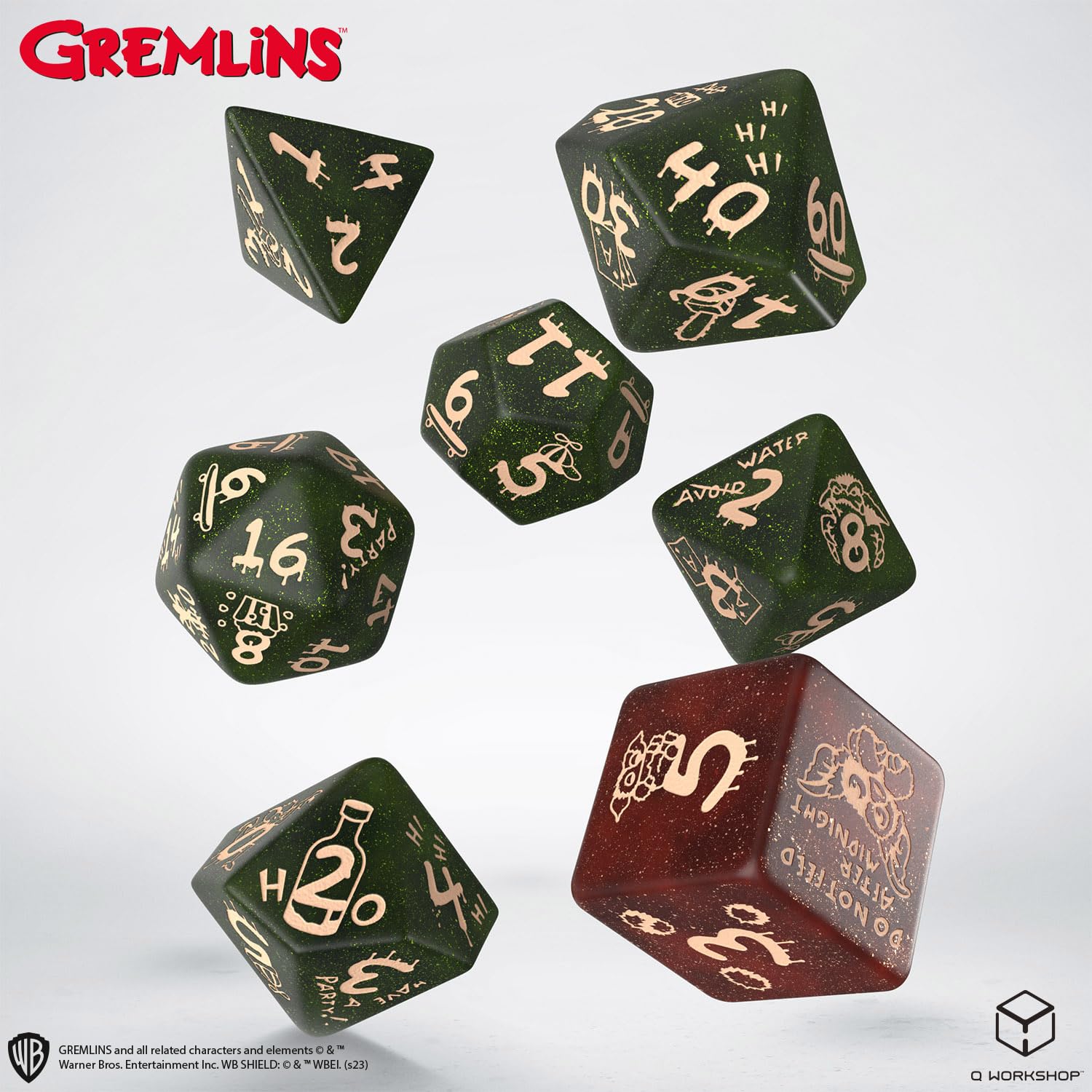 Amazon | Gremlins Poly Set (7) | ダイス・サイコロ | おもちゃ