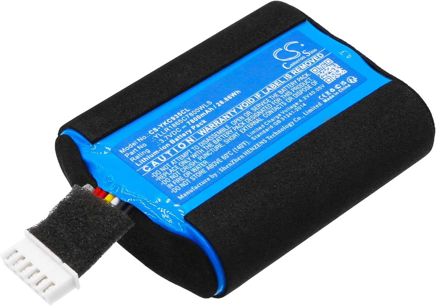 Cameron Sino Battery for Yealink CP925, CP935W, CP960, CP965 PN:Yealink YLLR1865C7800WLS 7800mAh / 28.86Wh