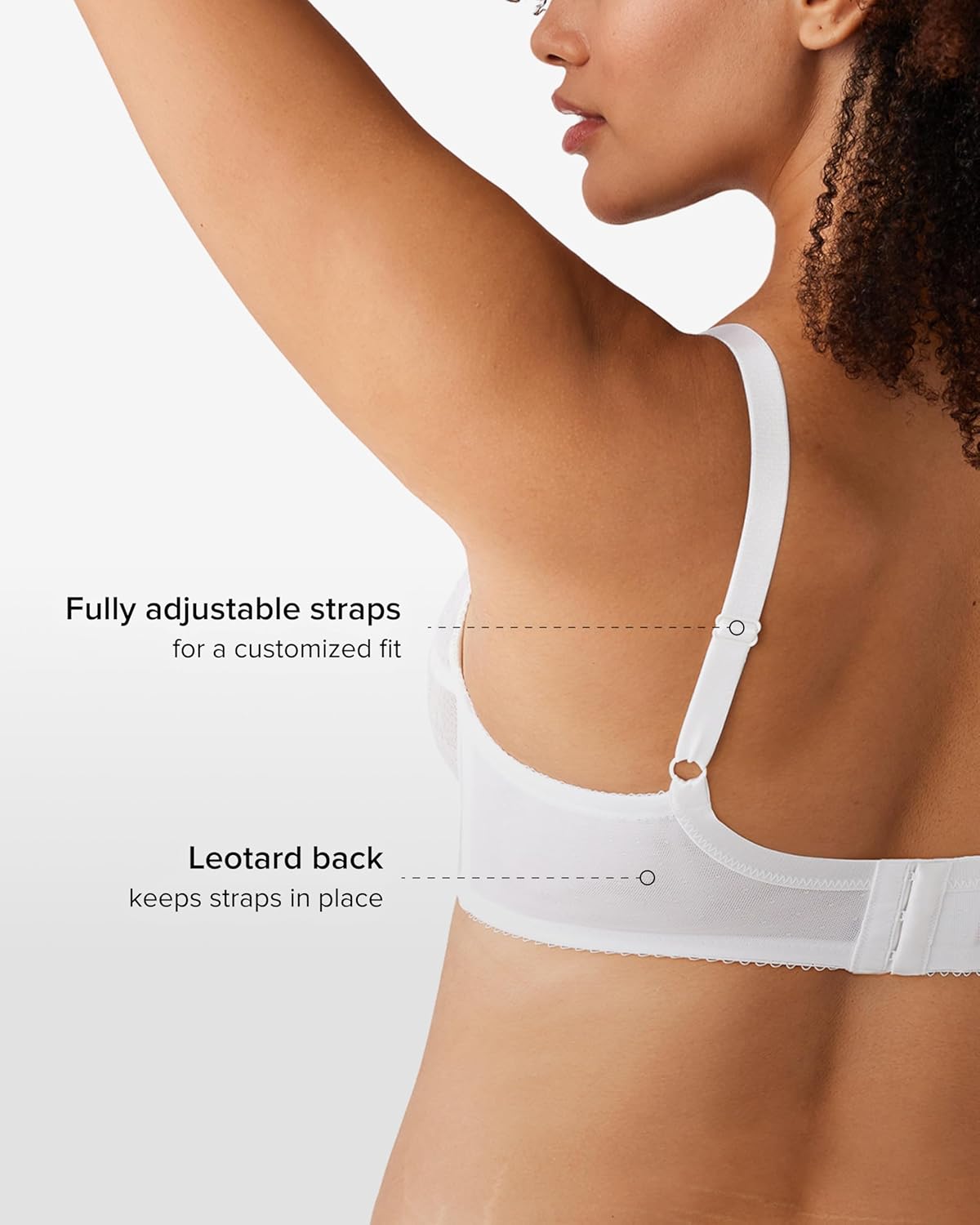 Wacoal Women's Retro Chic Unlined Mesh Full Coverage Underwire Bra, 855186 - Image 4