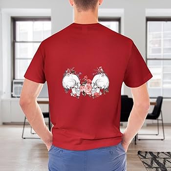 Amazon.co.jp: Tシャツ メンズ スカル ドクロ柄 髑髏柄 半袖
