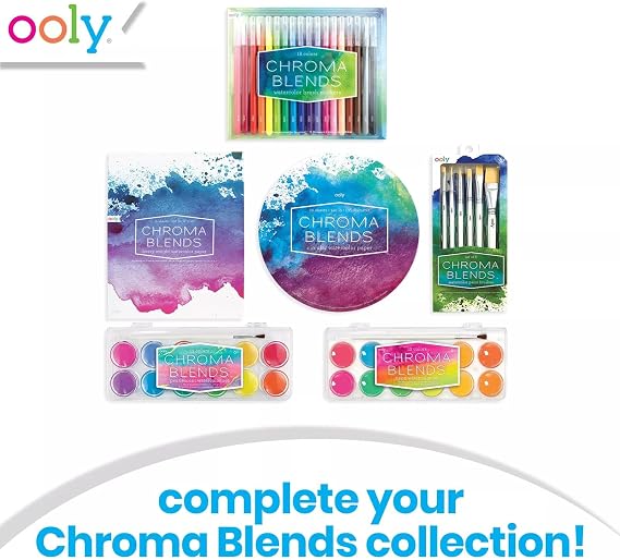Ooly Chroma Blends Circular Acid-Free Watercolor Paper Pad - 20 Sheets