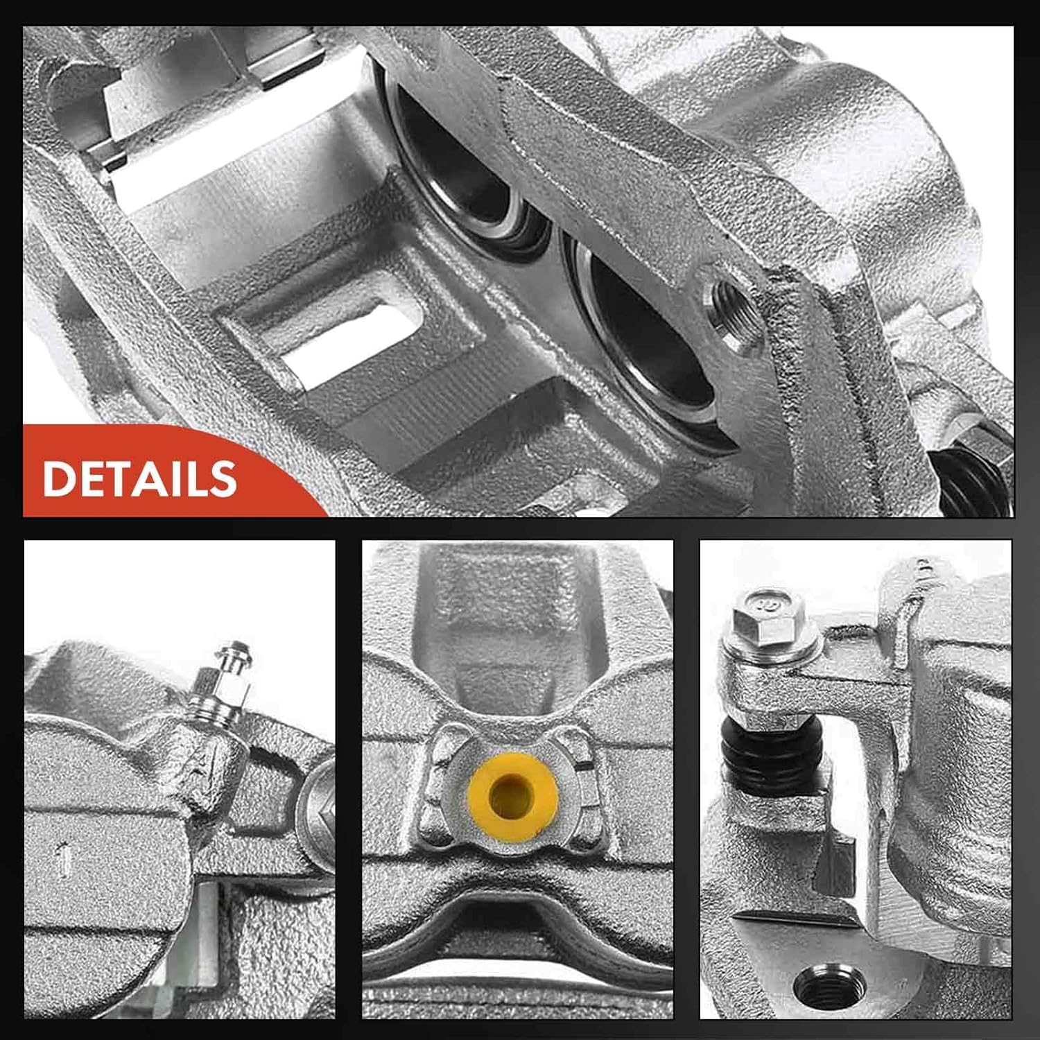 A-Premium Disc Brake Caliper Assembly with Bracket Compatible with Select Honda Models - CR-V 2012-2016 Sport Utility, Crosstour 2012-2015 Hatchback - Front Right Passenger Side