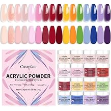 16 Color Acrylic Nail Powder Kit - for DIY Nail French Extensions & 3D Art, No Lamp Needed, Non-Yellowing, Professional Salon Quality, Bubble Free & Long Lasting