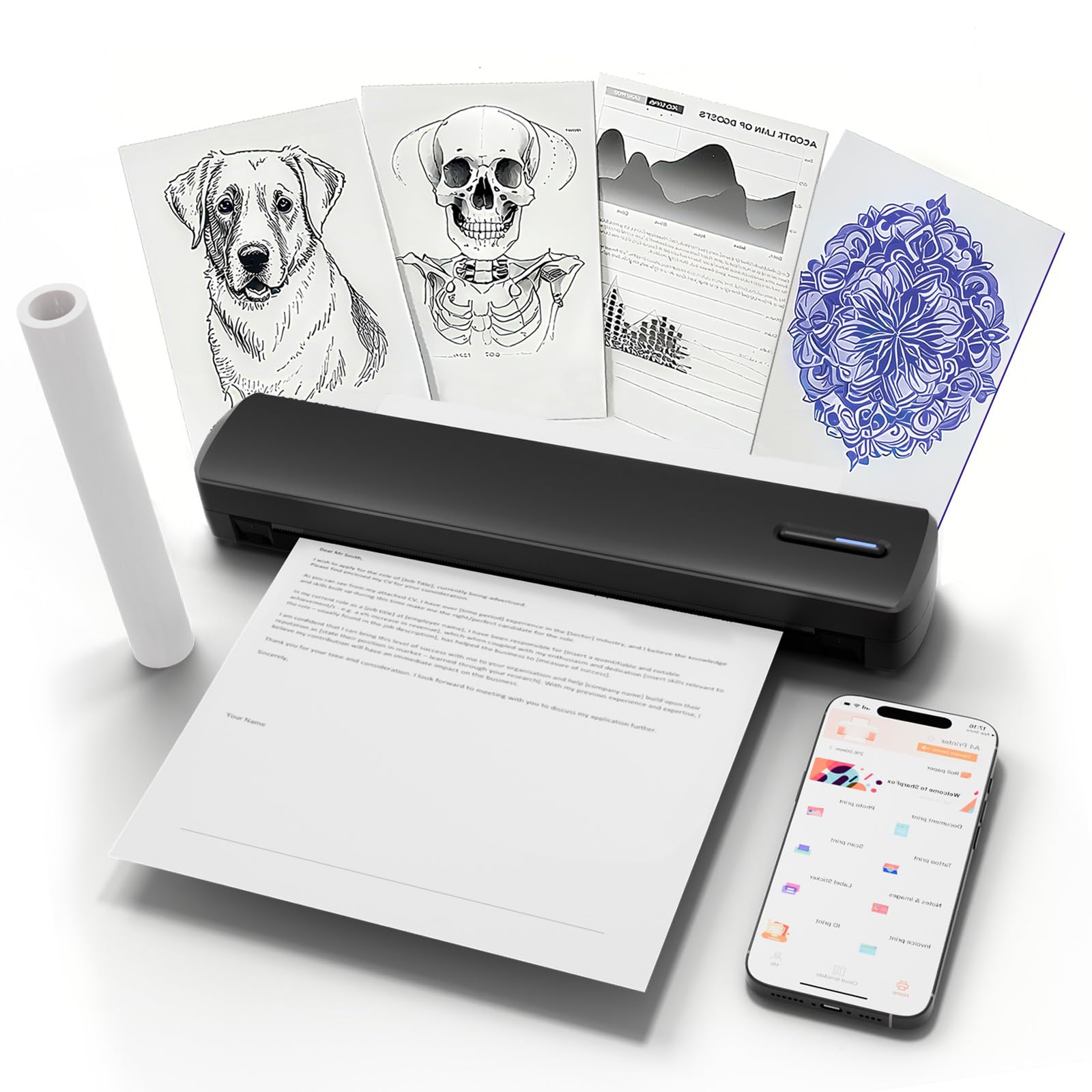 Amazon.co.jp: C80 ワイヤレスサーマルプリンター インクレス