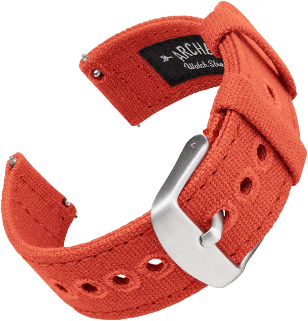 Archer Watch Straps - Canvas Quick Release Watch Bands