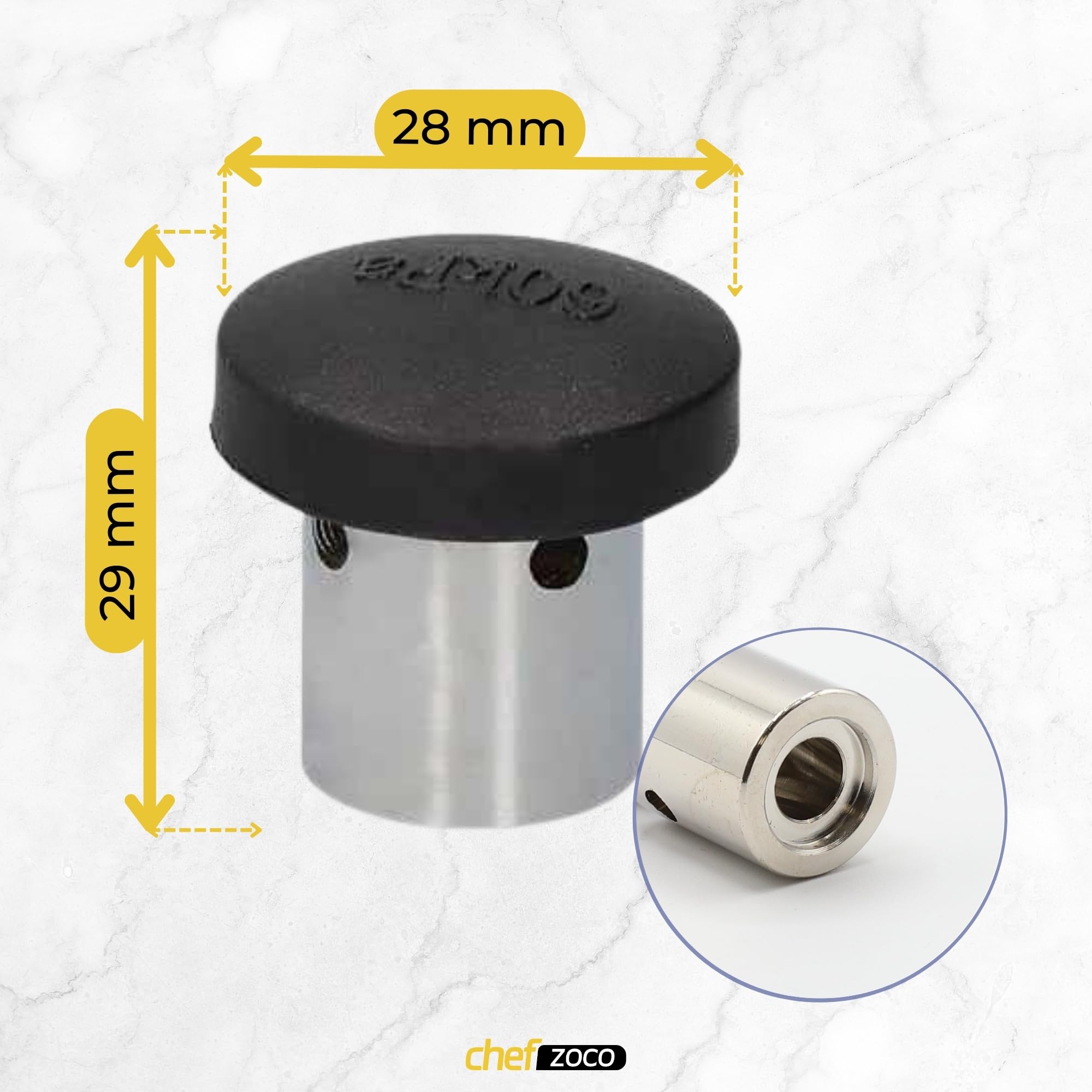 ANAKEL HOME Ricambio Valvola Girevole Compatibile con Pentola a Pressione Alza Melissa, Lacor Classic e Pentola Monix Classica | Facile Installazione
