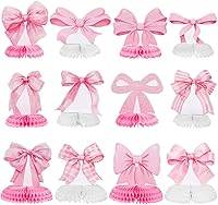 Vista 11 de 12 piezas de decoración de mesa de cumpleaños, coloridos centros de mesa de feliz cumpleaños, centros de mesa de nido de abeja para niños