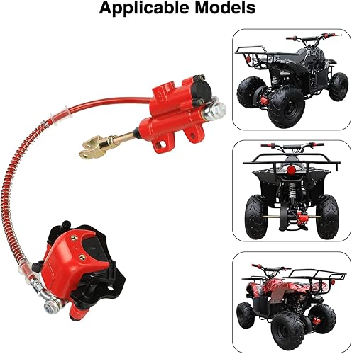 Miniatura 5 de FVRITÓ Conjunto de pinza de cilindro maestro de freno trasero para 50cc 70cc 90cc 110cc 125cc Taotao Boulder B1 Coolster 3050HD 3050C 3125R Peace