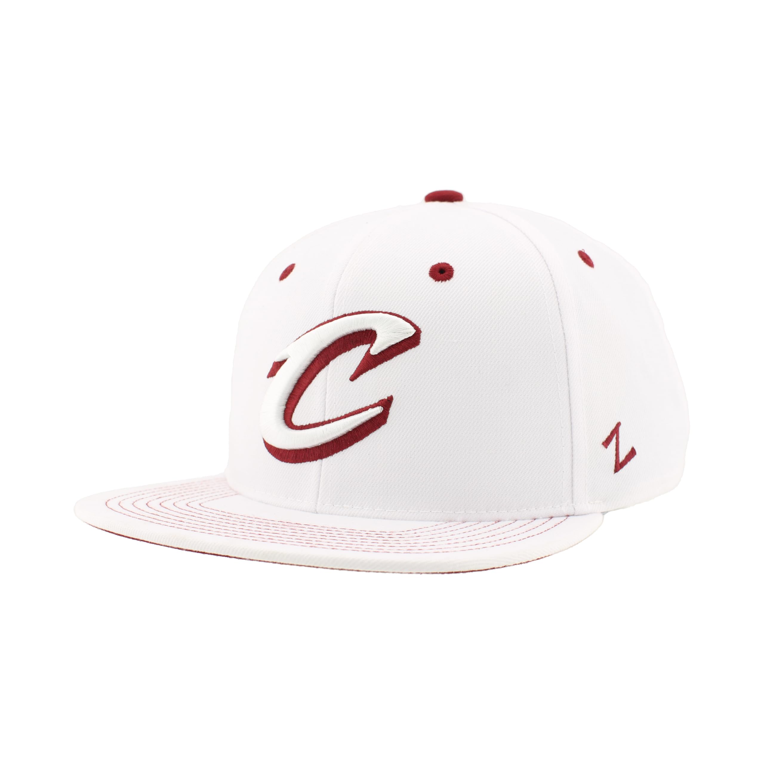 ZHATS NBA Officially Licensed Adjustable Snapback Hat Flat Bill Z11 Pop White